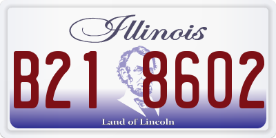 IL license plate B218602