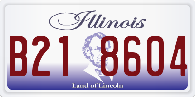 IL license plate B218604
