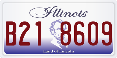 IL license plate B218609