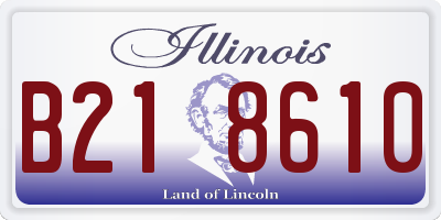 IL license plate B218610