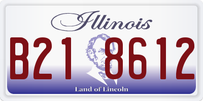 IL license plate B218612