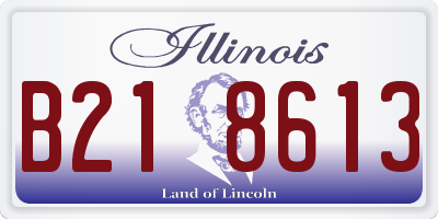 IL license plate B218613