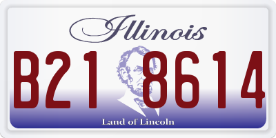 IL license plate B218614