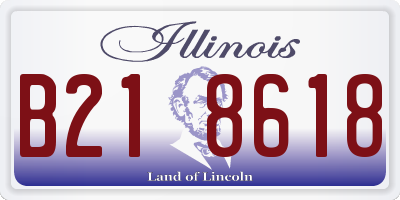 IL license plate B218618