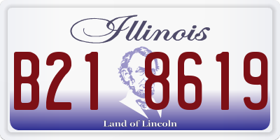 IL license plate B218619