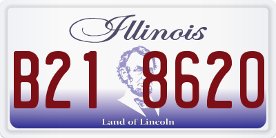 IL license plate B218620