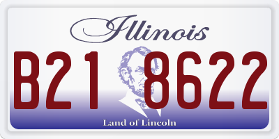 IL license plate B218622