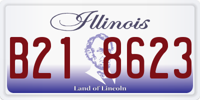 IL license plate B218623