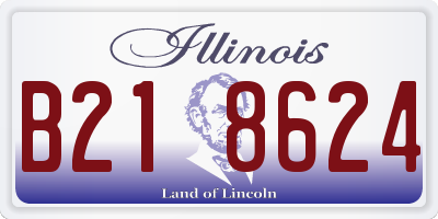 IL license plate B218624