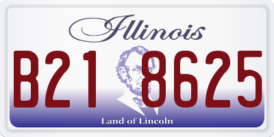 IL license plate B218625