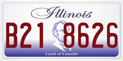 IL license plate B218626