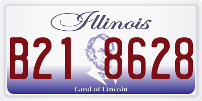 IL license plate B218628