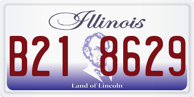 IL license plate B218629