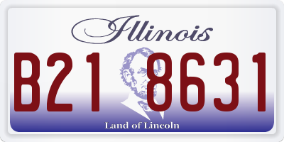 IL license plate B218631