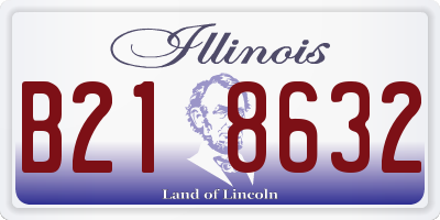 IL license plate B218632