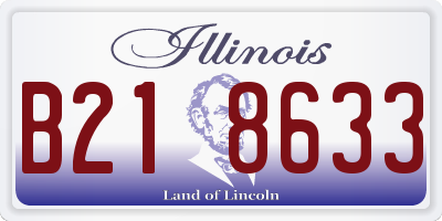 IL license plate B218633