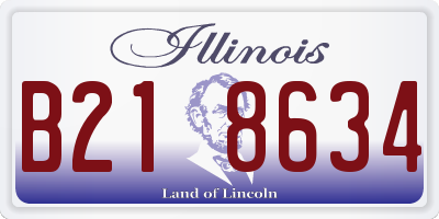 IL license plate B218634