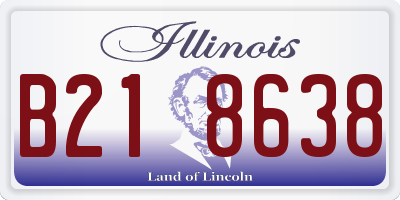 IL license plate B218638
