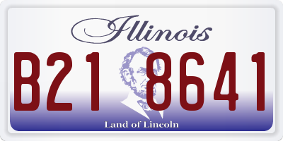 IL license plate B218641