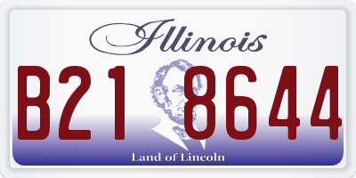 IL license plate B218644