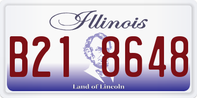 IL license plate B218648