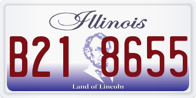 IL license plate B218655