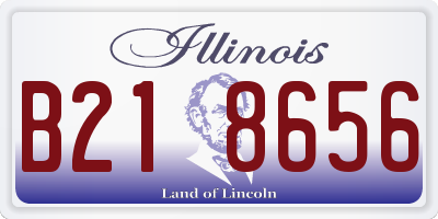 IL license plate B218656