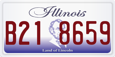 IL license plate B218659