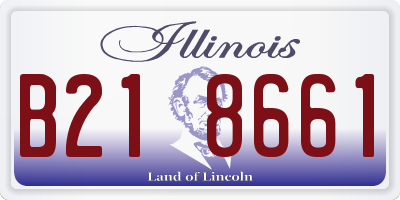 IL license plate B218661