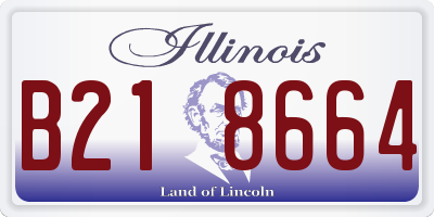 IL license plate B218664