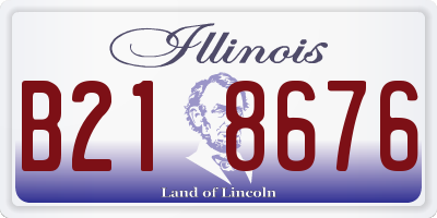 IL license plate B218676