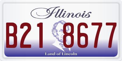 IL license plate B218677