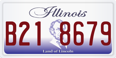 IL license plate B218679