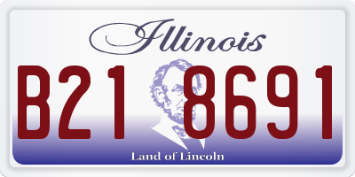 IL license plate B218691