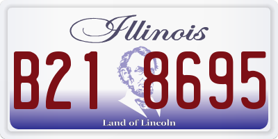 IL license plate B218695