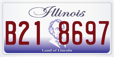 IL license plate B218697