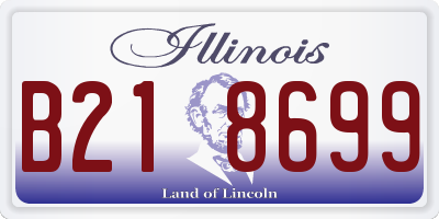IL license plate B218699