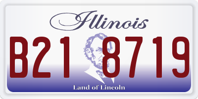 IL license plate B218719