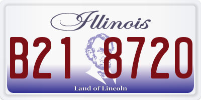 IL license plate B218720