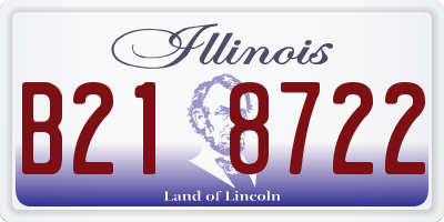 IL license plate B218722
