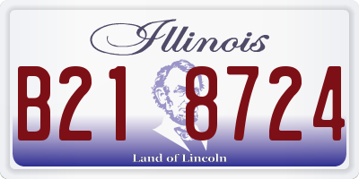 IL license plate B218724