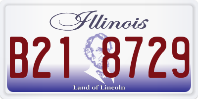IL license plate B218729