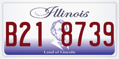 IL license plate B218739