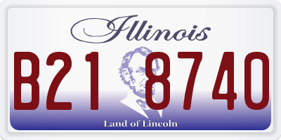 IL license plate B218740