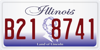 IL license plate B218741