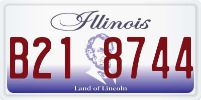 IL license plate B218744