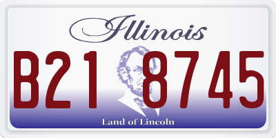 IL license plate B218745
