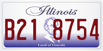 IL license plate B218754