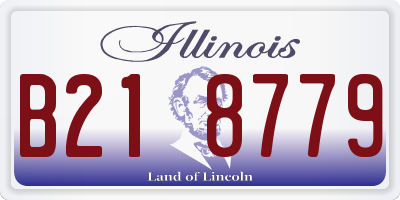 IL license plate B218779