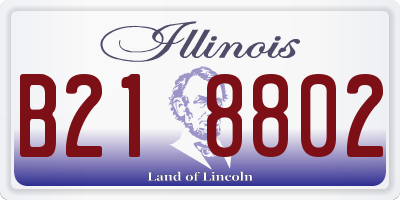 IL license plate B218802